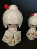 Kokeshi set wit (2)