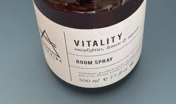 Good Vibes Spray Vitality etiket