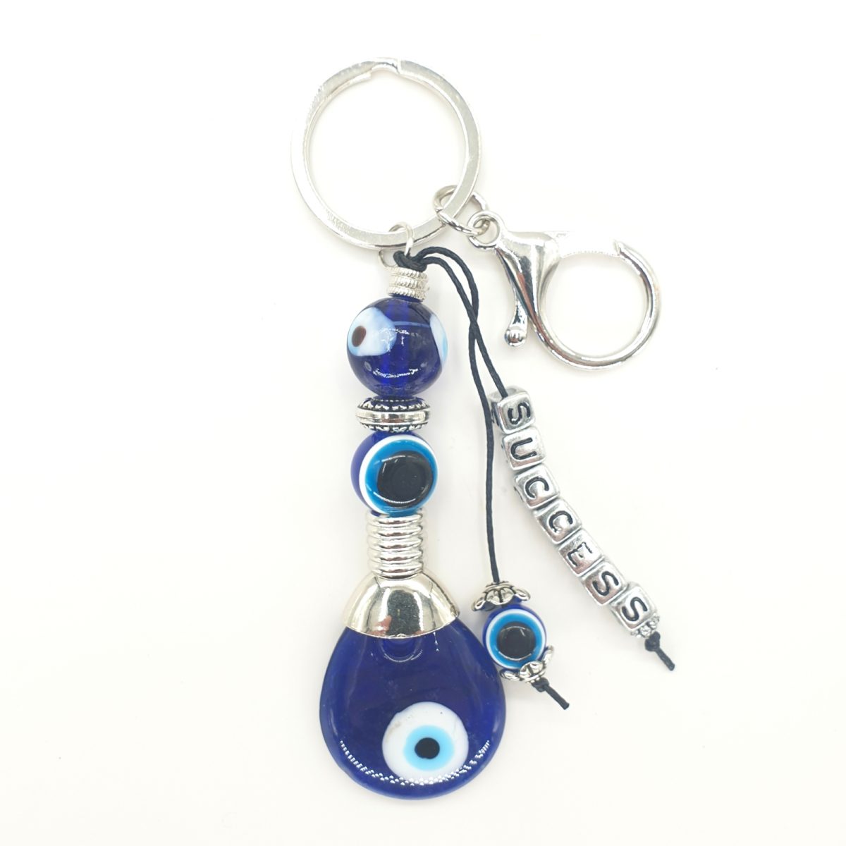 Blauwe Boze Oog Success sleutelhanger